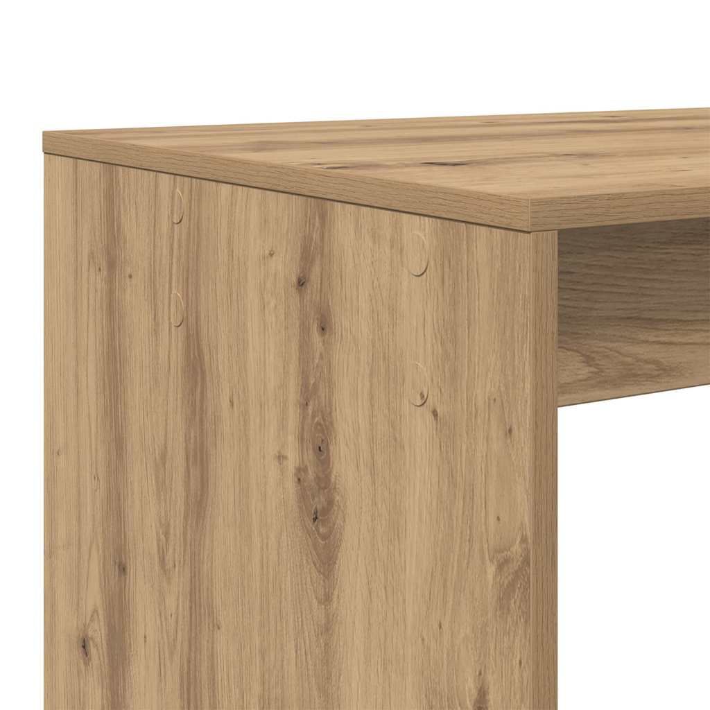 Bureau met plank Artisan Eiken 108 x 55 x 103.5 cm Bewerkt hout is nu te koop bij PeponiXL, paradijselijk wonen!