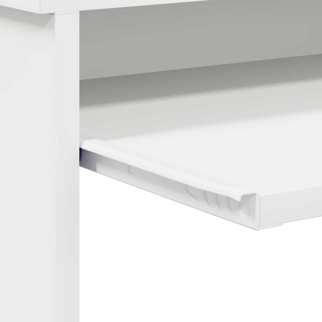 Bureau met lade met plank Wit 106 x 41 x 88.5 cm Bewerkt hout is nu te koop bij PeponiXL, paradijselijk wonen!