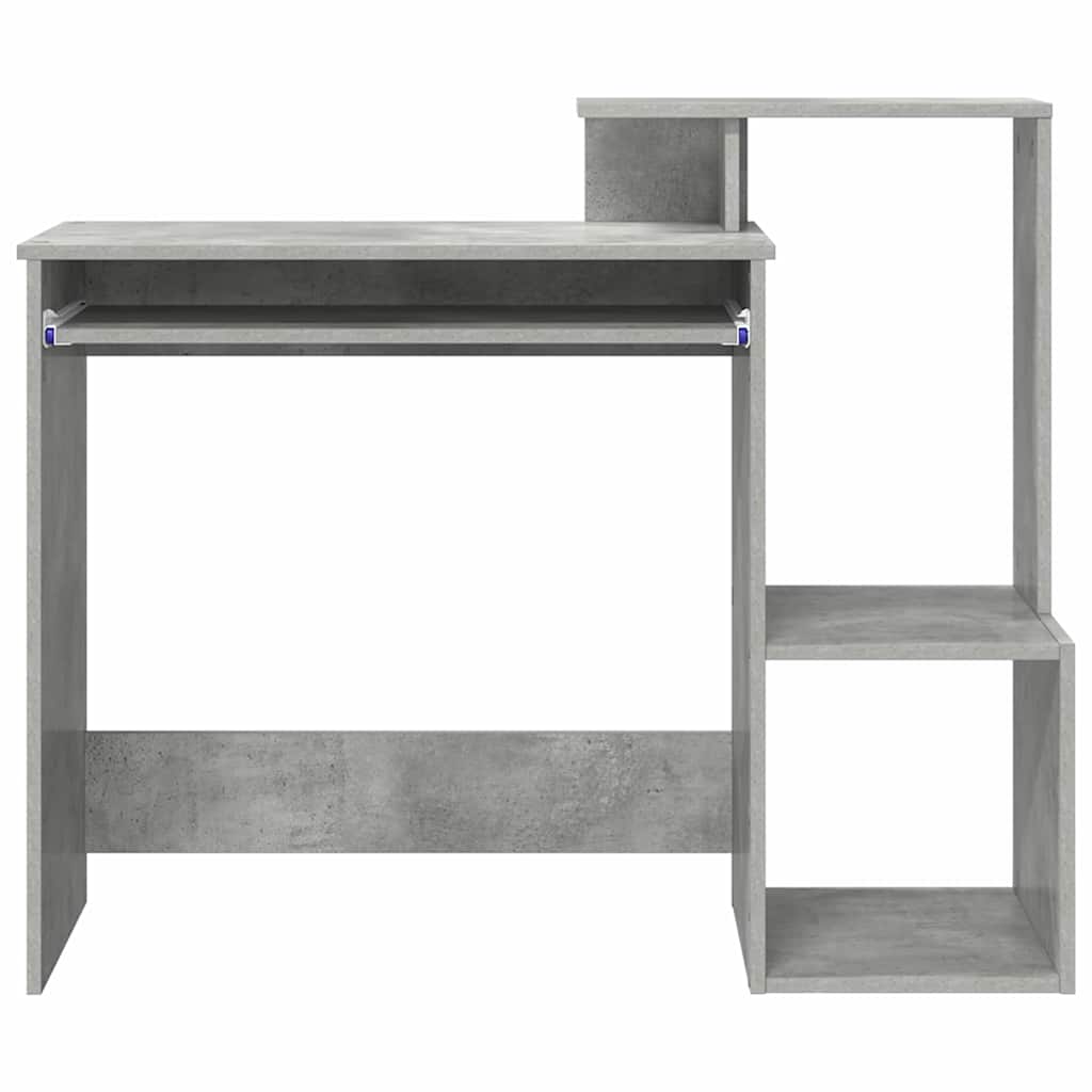 Bureau met lade Beton Grijs 106 x 41 x 88.5 cm Bewerkt hout is nu te koop bij PeponiXL, paradijselijk wonen!