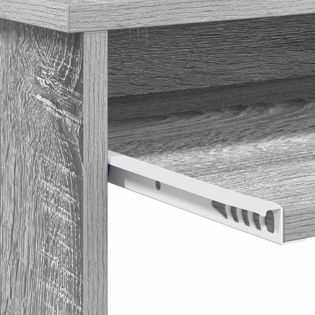 Bureau met lade Grijs Sonoma 106 x 41 x 88.5 cm Bewerkt hout is nu te koop bij PeponiXL, paradijselijk wonen!