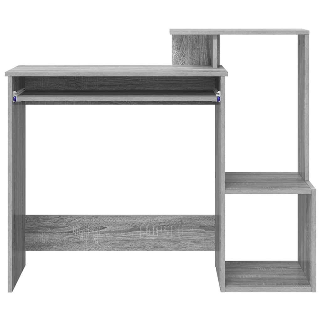 Bureau met lade Grijs Sonoma 106 x 41 x 88.5 cm Bewerkt hout is nu te koop bij PeponiXL, paradijselijk wonen!