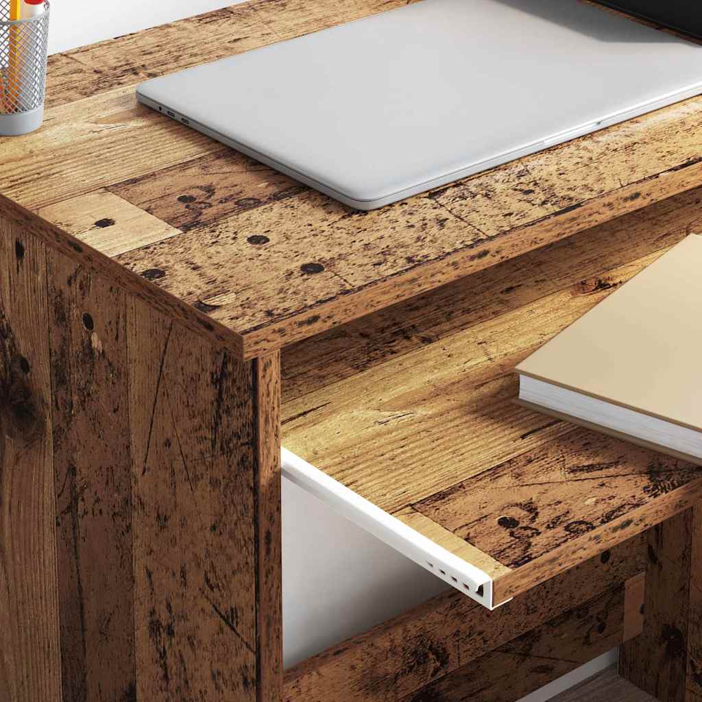 Bureau met lade Oud Hout 106 x 41 x 88.5 cm Bewerkt hout is nu te koop bij PeponiXL, paradijselijk wonen!