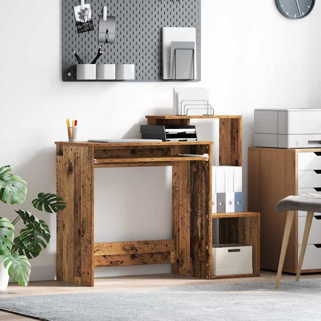 Bureau met lade Oud Hout 106 x 41 x 88.5 cm Bewerkt hout is nu te koop bij PeponiXL, paradijselijk wonen!
