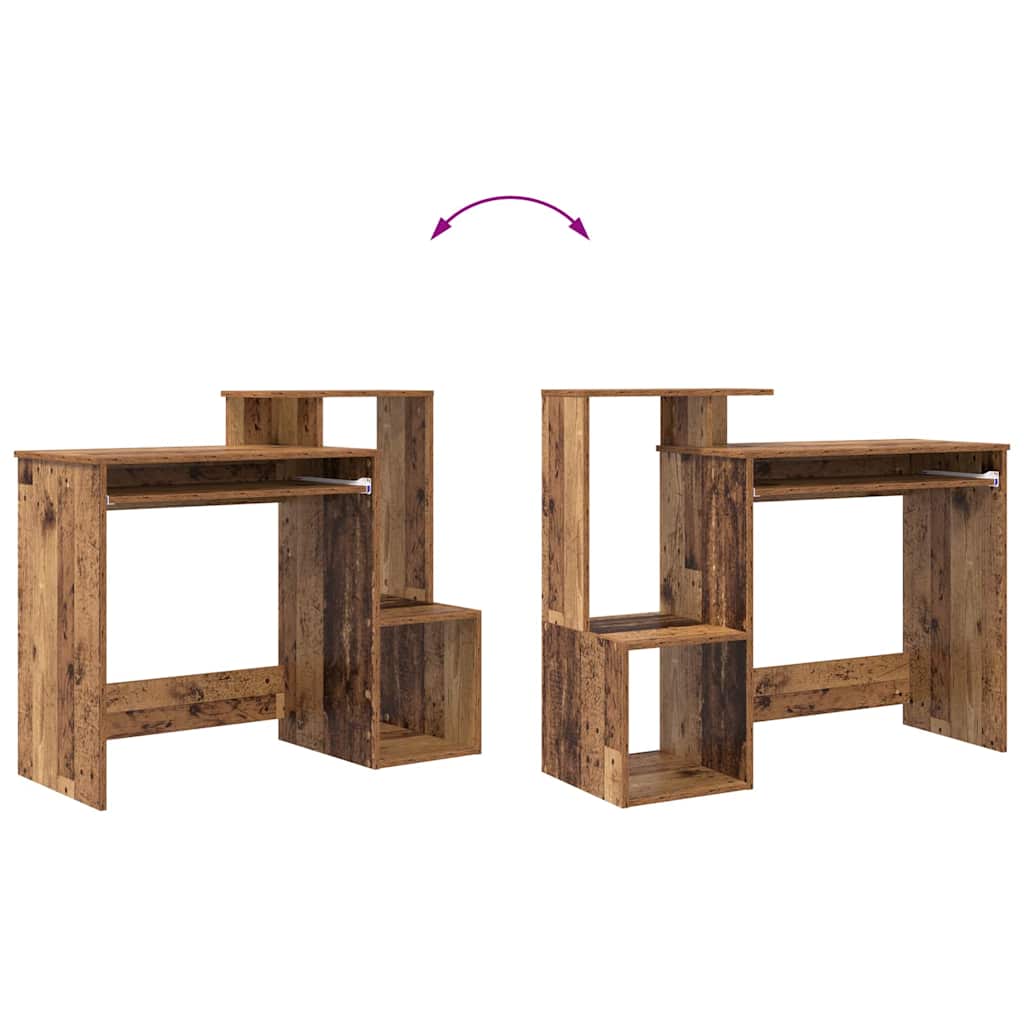 Bureau met lade Oud Hout 106 x 41 x 88.5 cm Bewerkt hout is nu te koop bij PeponiXL, paradijselijk wonen!