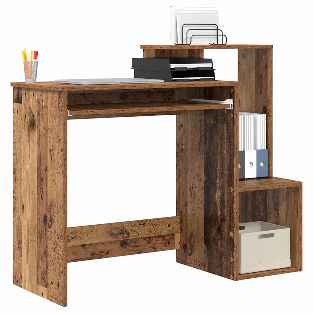 Bureau met lade Oud Hout 106 x 41 x 88.5 cm Bewerkt hout is nu te koop bij PeponiXL, paradijselijk wonen!