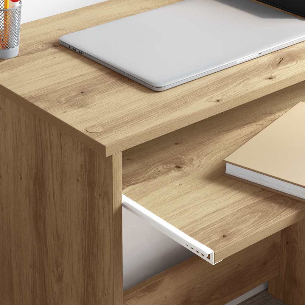 Bureau met lade Artisan Eiken 106 x 41 x 88.5 cm Bewerkt hout is nu te koop bij PeponiXL, paradijselijk wonen!