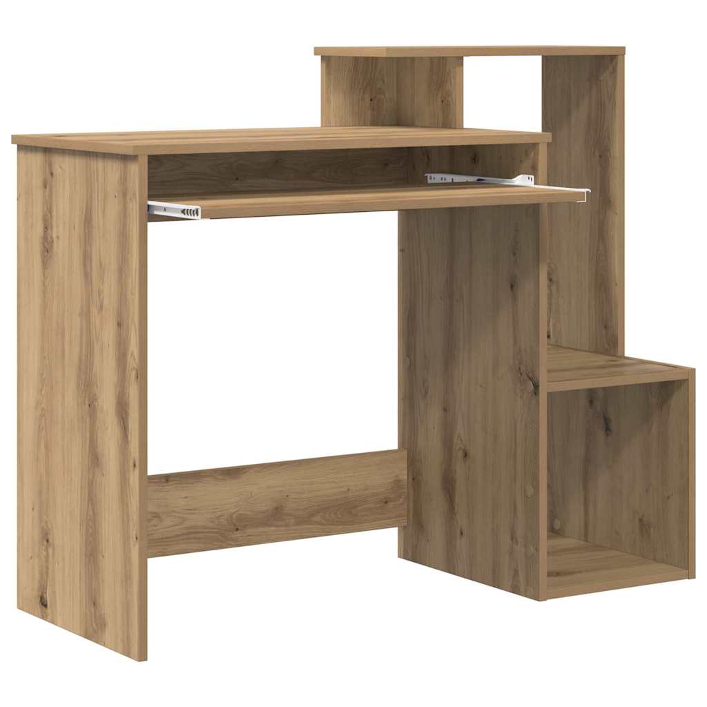 Bureau met lade Artisan Eiken 106 x 41 x 88.5 cm Bewerkt hout is nu te koop bij PeponiXL, paradijselijk wonen!