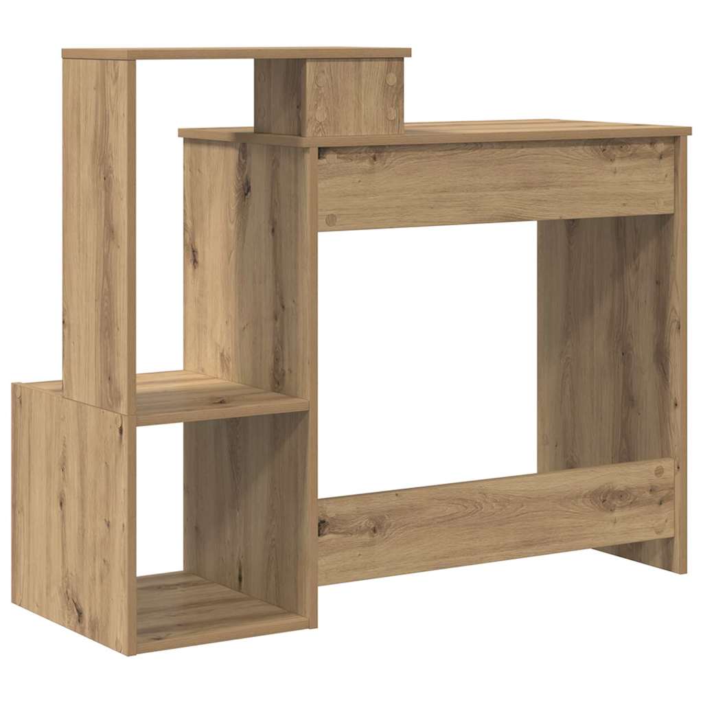 Bureau met lade Artisan Eiken 106 x 41 x 88.5 cm Bewerkt hout is nu te koop bij PeponiXL, paradijselijk wonen!