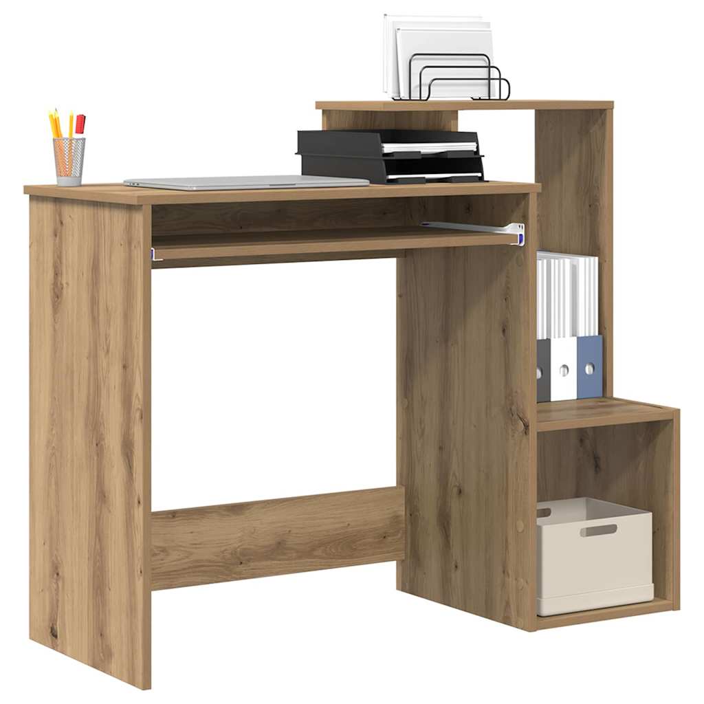 Bureau met lade Artisan Eiken 106 x 41 x 88.5 cm Bewerkt hout is nu te koop bij PeponiXL, paradijselijk wonen!