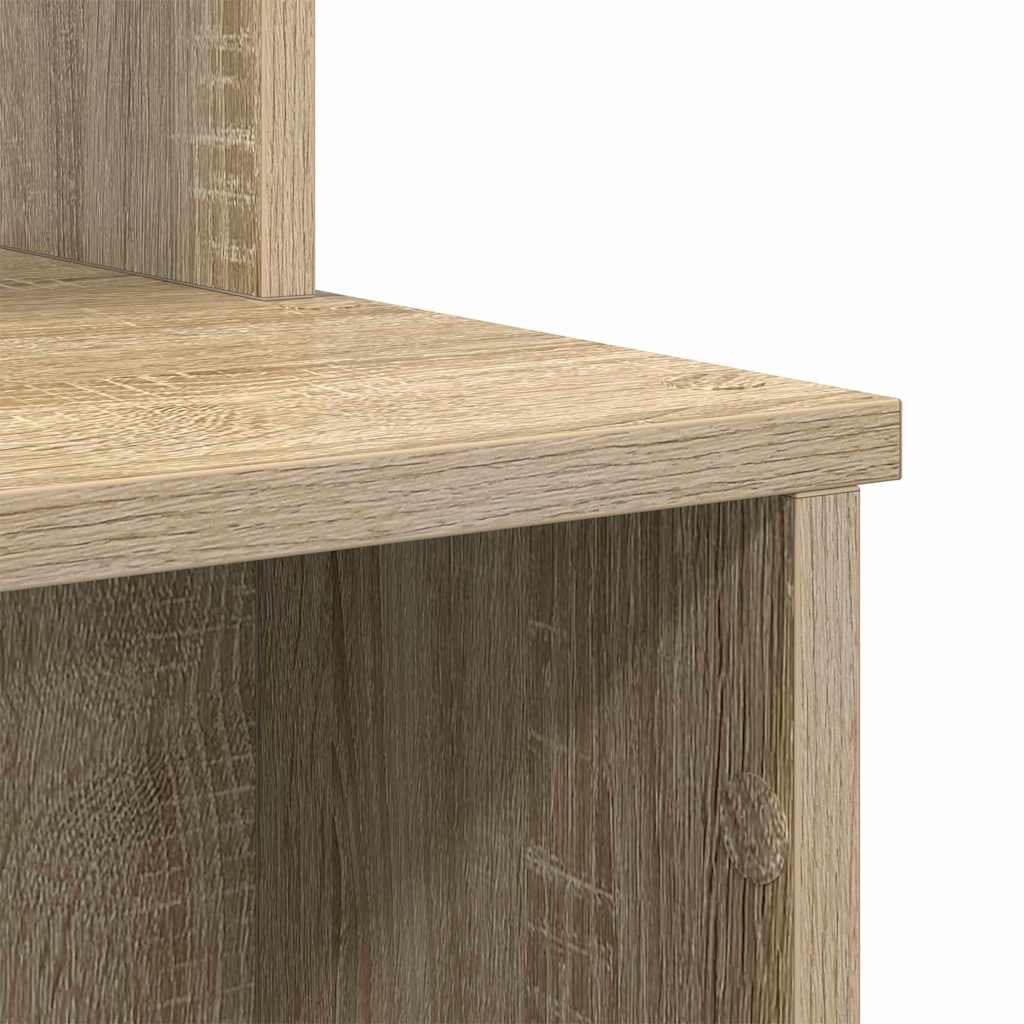 Bureau met lade Sonoma Eiken 120,5 x 44 x 88,5 cm Bewerkt hout is nu te koop bij PeponiXL, paradijselijk wonen!