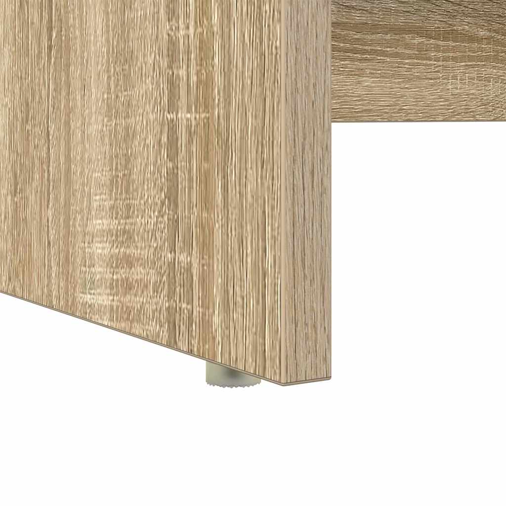 Bureau met lade Sonoma Eiken 120,5 x 44 x 88,5 cm Bewerkt hout is nu te koop bij PeponiXL, paradijselijk wonen!