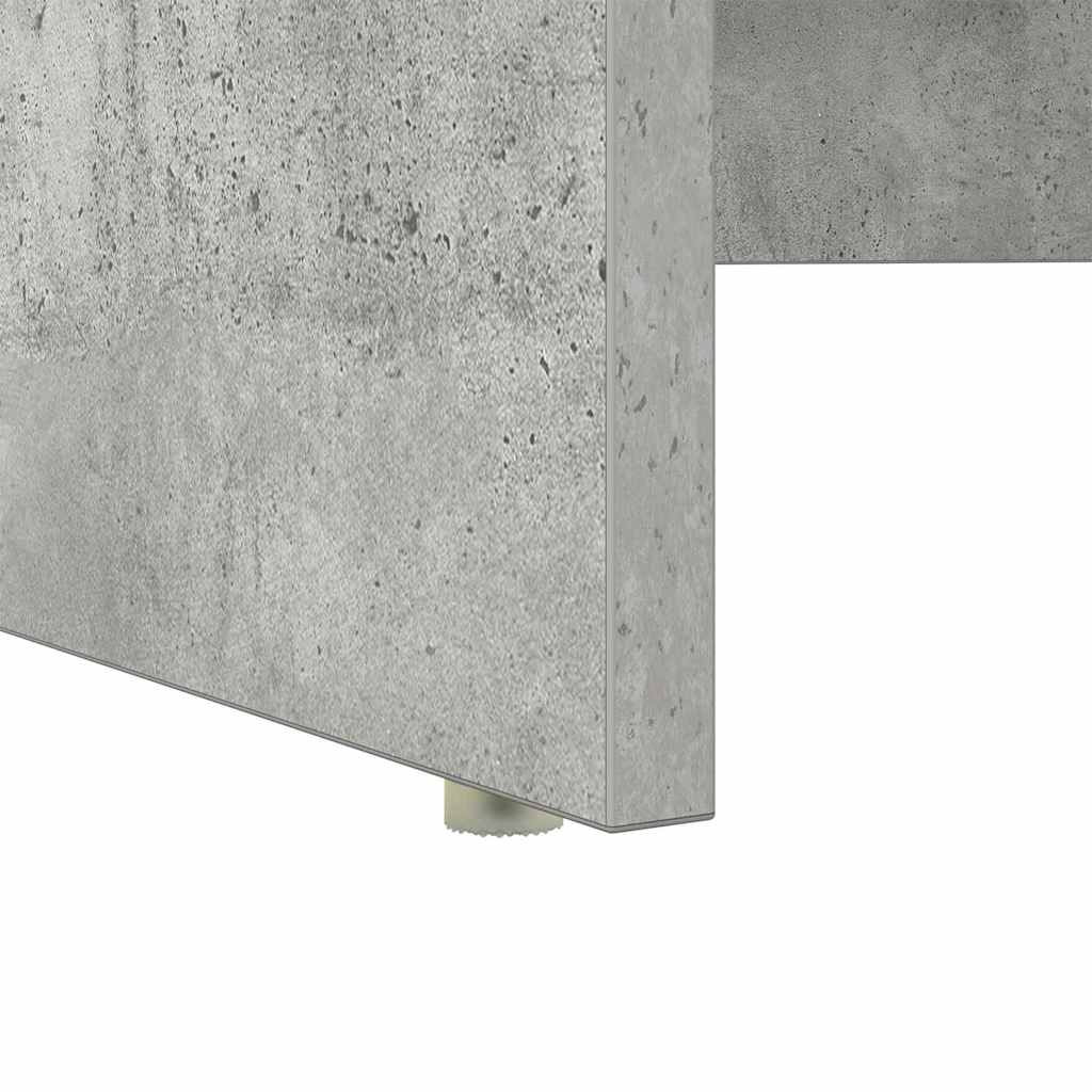 Bureau met lade Beton Grijs 120,5 x 44 x 88,5 cm Bewerkt hout is nu te koop bij PeponiXL, paradijselijk wonen!