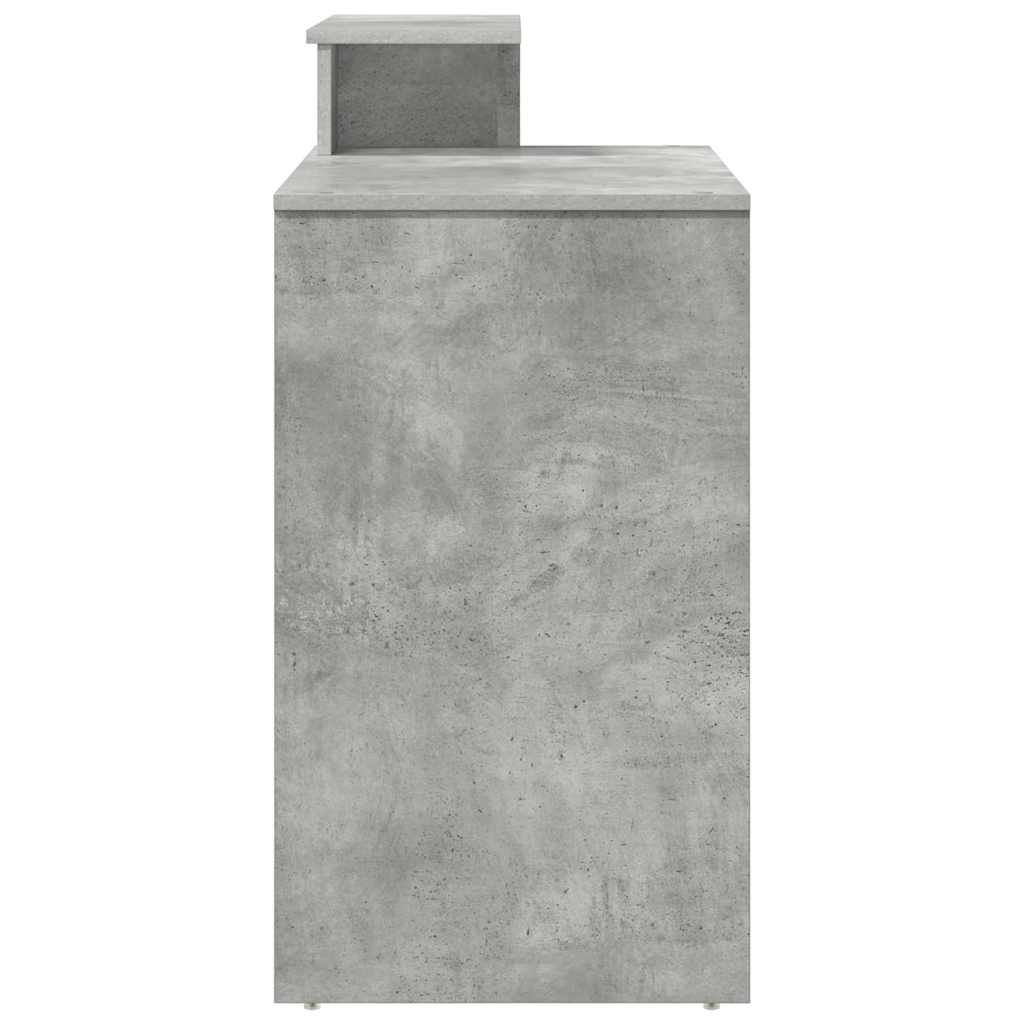 Bureau met lade Beton Grijs 120,5 x 44 x 88,5 cm Bewerkt hout is nu te koop bij PeponiXL, paradijselijk wonen!