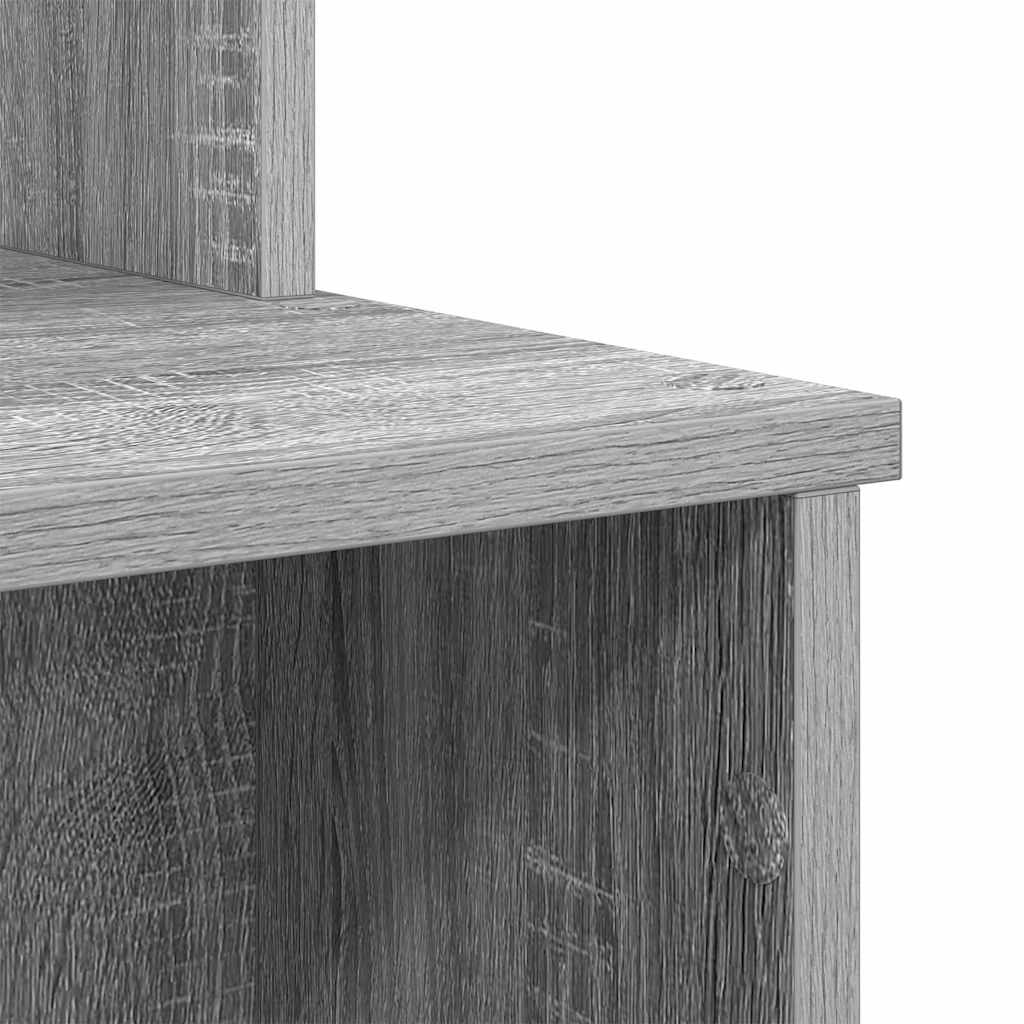 Bureau met lade Grijs Sonoma 120,5 x 44 x 88,5 cm Bewerkt hout is nu te koop bij PeponiXL, paradijselijk wonen!