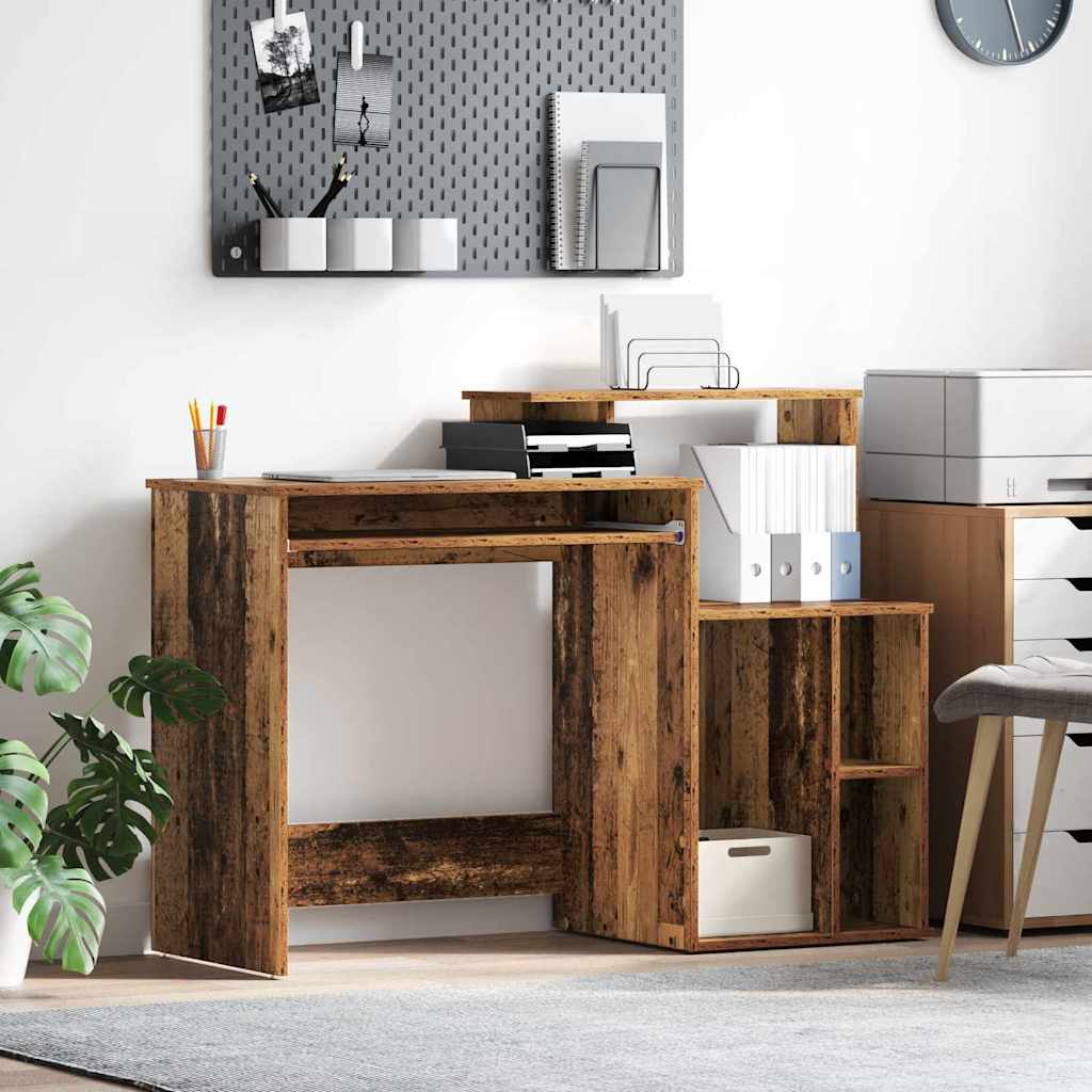 Bureau met lade Oud Hout 120,5 x 44 x 88,5 cm Bewerkt hout is nu te koop bij PeponiXL, paradijselijk wonen!