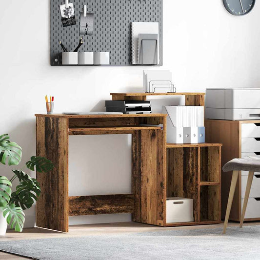Bureau met lade Oud Hout 120,5 x 44 x 88,5 cm Bewerkt hout is nu te koop bij PeponiXL, paradijselijk wonen!