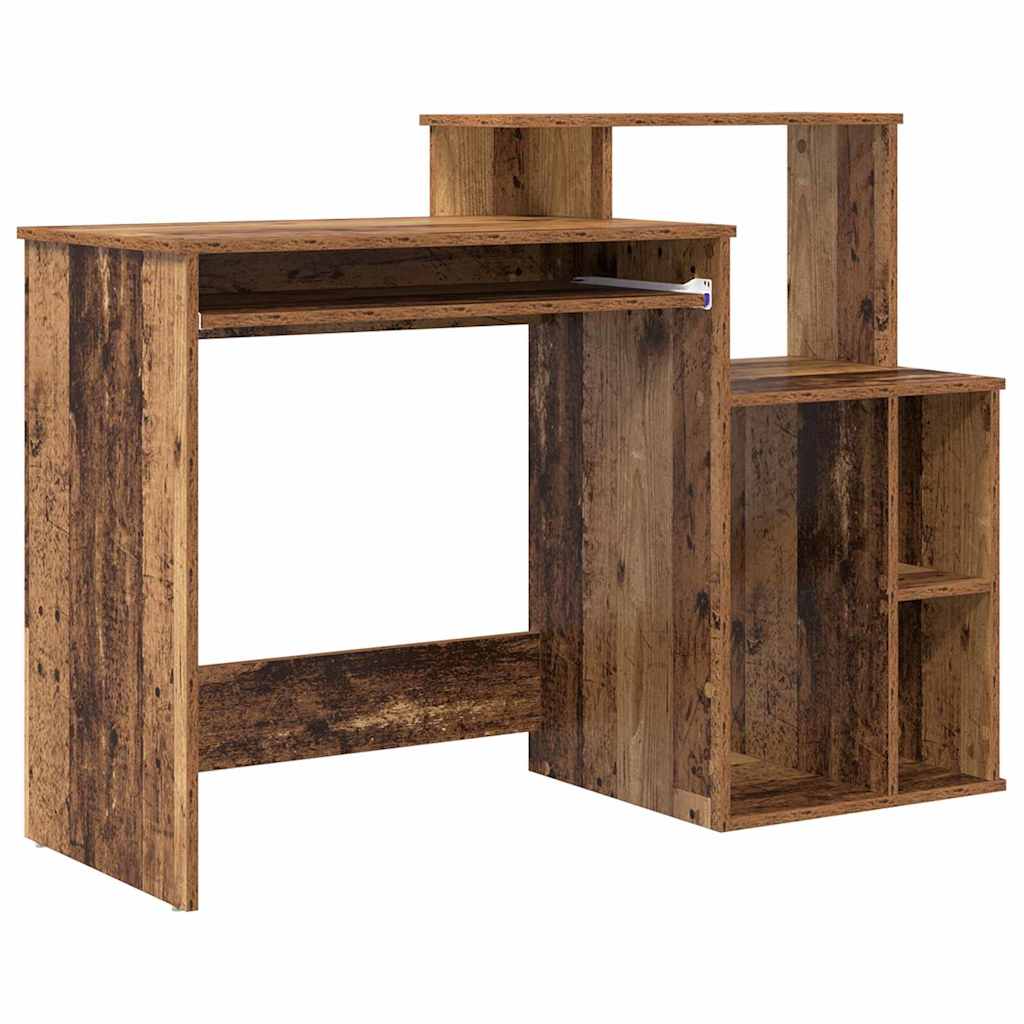Bureau met lade Oud Hout 120,5 x 44 x 88,5 cm Bewerkt hout is nu te koop bij PeponiXL, paradijselijk wonen!