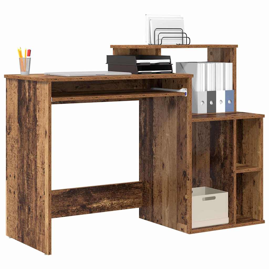 Bureau met lade Oud Hout 120,5 x 44 x 88,5 cm Bewerkt hout is nu te koop bij PeponiXL, paradijselijk wonen!