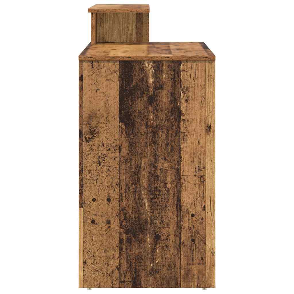 Bureau met lade Oud Hout 120,5 x 44 x 88,5 cm Bewerkt hout is nu te koop bij PeponiXL, paradijselijk wonen!