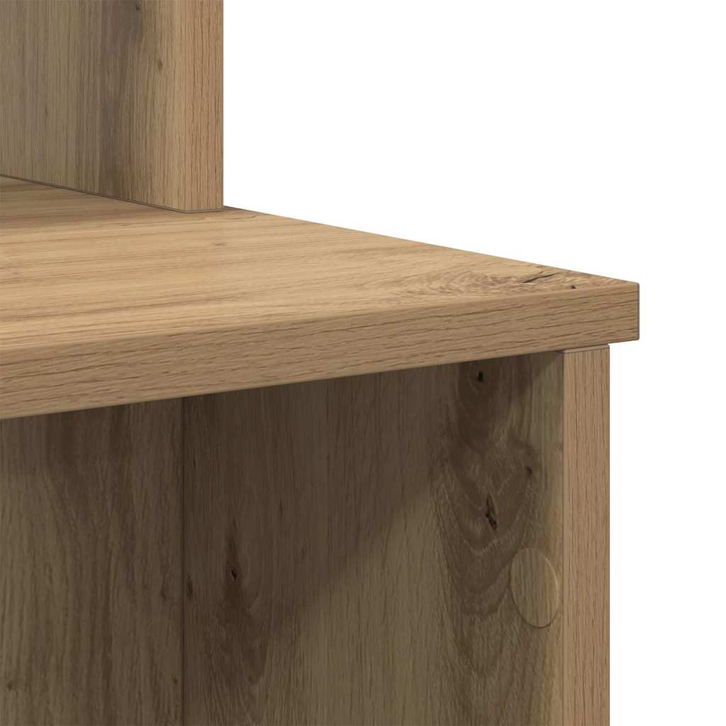 Bureau met lade Artisan Eiken 120,5 x 44 x 88,5 cm Bewerkt hout is nu te koop bij PeponiXL, paradijselijk wonen!