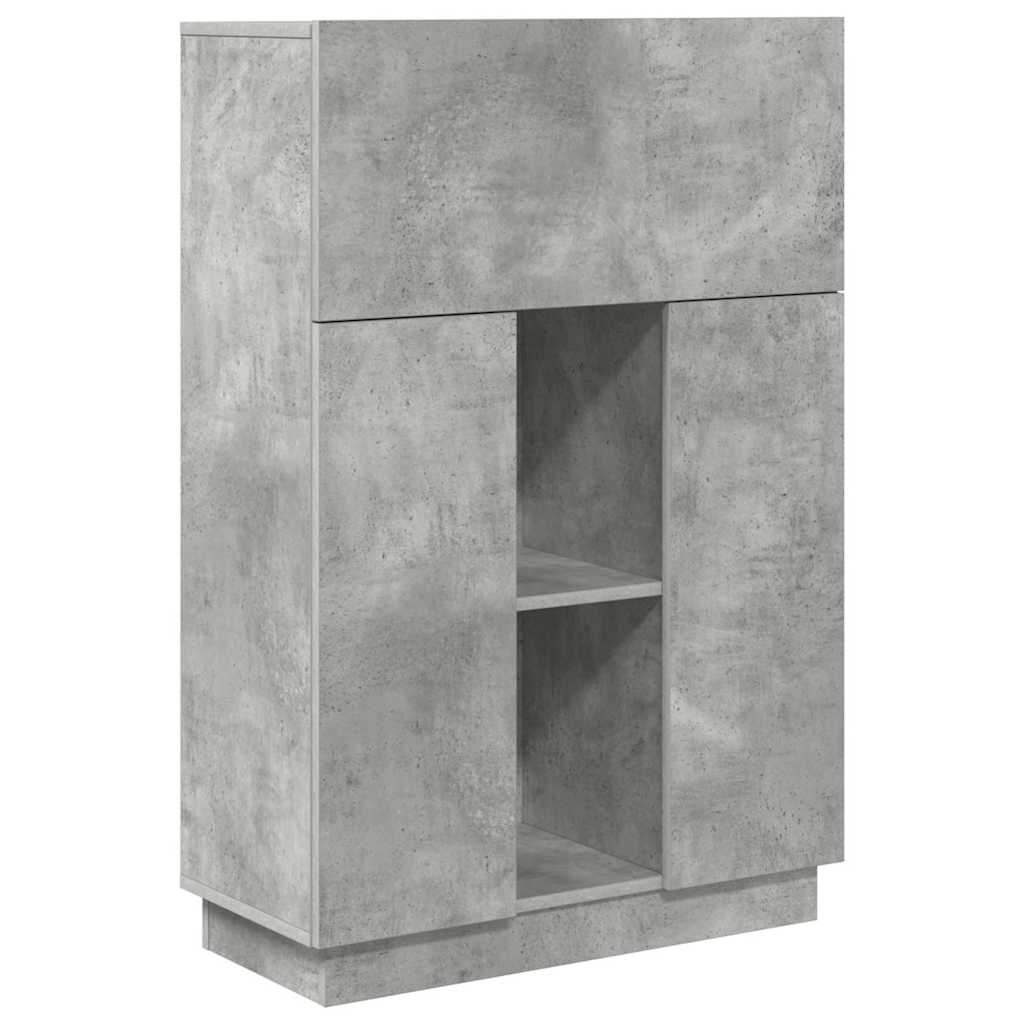 Bureau Beton Grijs 71,5 x 31,5 x 106,5 cm Bewerkt hout is nu te koop bij PeponiXL, paradijselijk wonen!