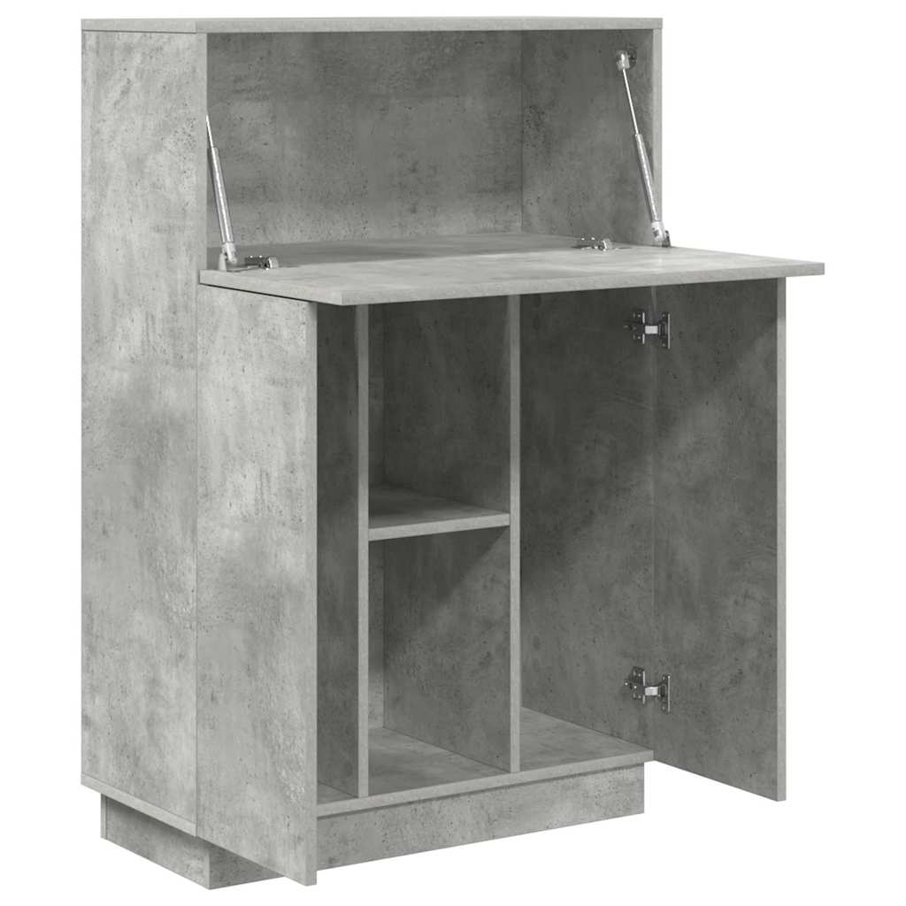 Bureau Beton Grijs 71,5 x 31,5 x 106,5 cm Bewerkt hout is nu te koop bij PeponiXL, paradijselijk wonen!