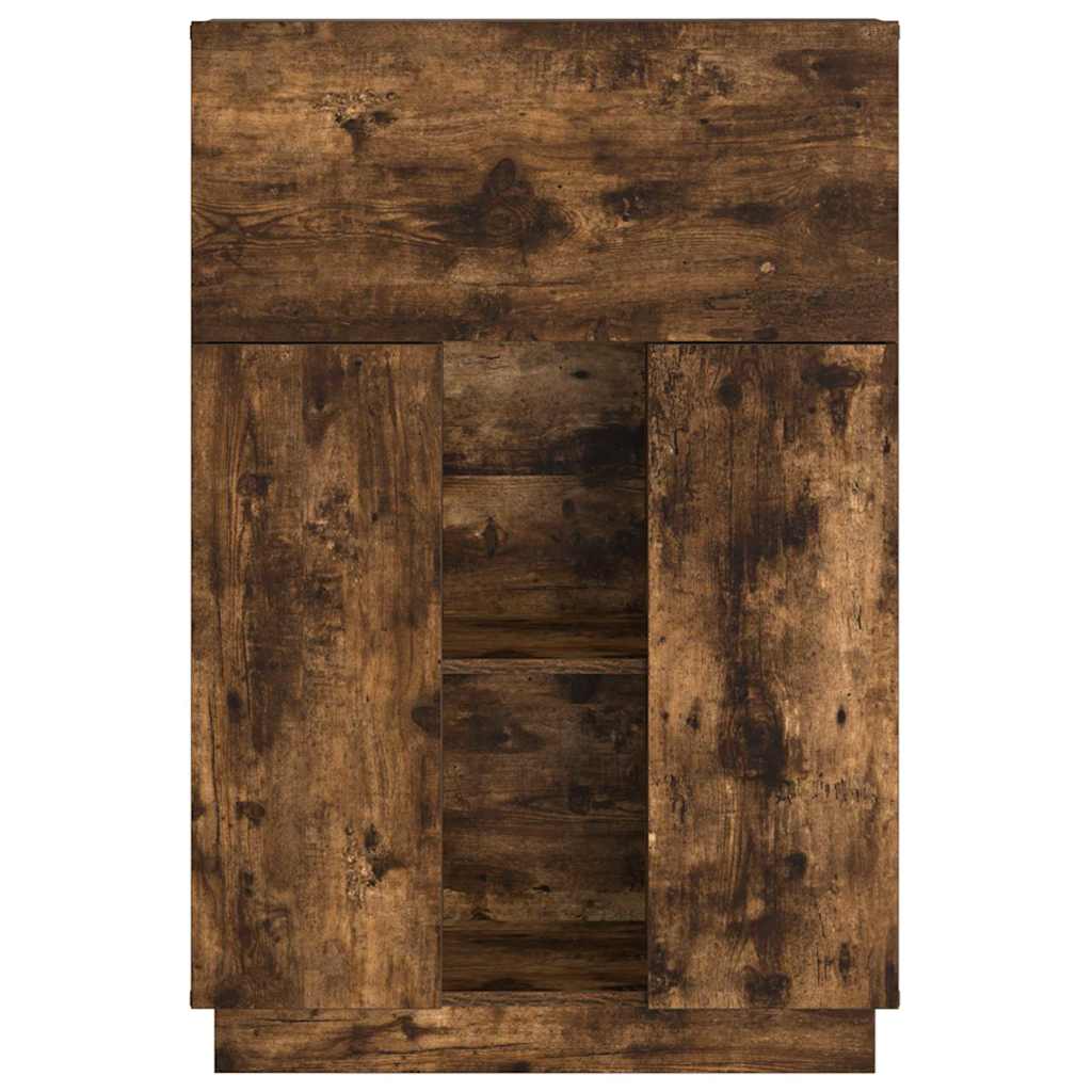 Bureau Gerookt eiken 71,5 x 31,5 x 106,5 cm Bewerkt hout is nu te koop bij PeponiXL, paradijselijk wonen!