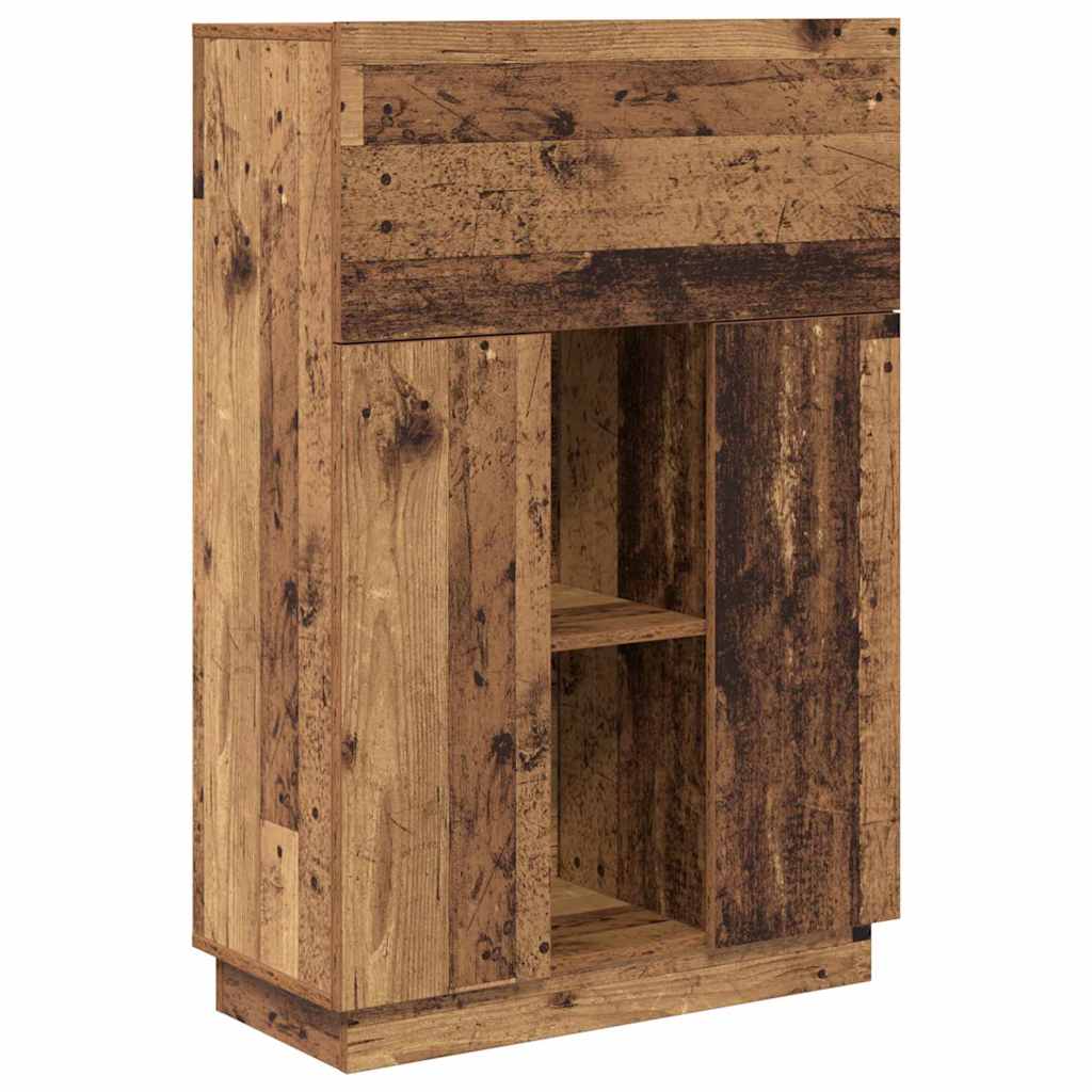 Bureau met plank Oud Hout 71,5 x 31,5 x 106,5 cm Bewerkt hout is nu te koop bij PeponiXL, paradijselijk wonen!