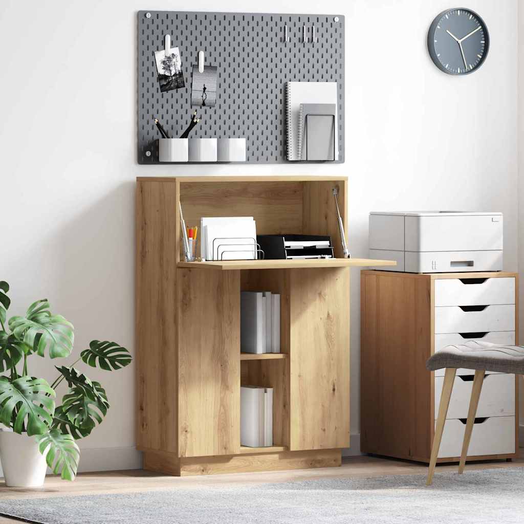 Bureau Artisan Eiken 71,5 x 31,5 x 106,5 cm Bewerkt hout is nu te koop bij PeponiXL, paradijselijk wonen!