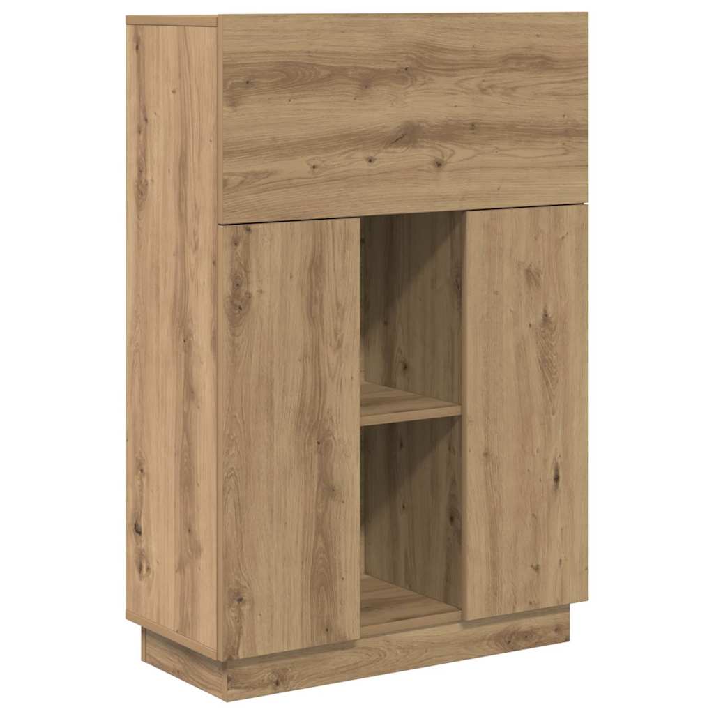 Bureau Artisan Eiken 71,5 x 31,5 x 106,5 cm Bewerkt hout is nu te koop bij PeponiXL, paradijselijk wonen!