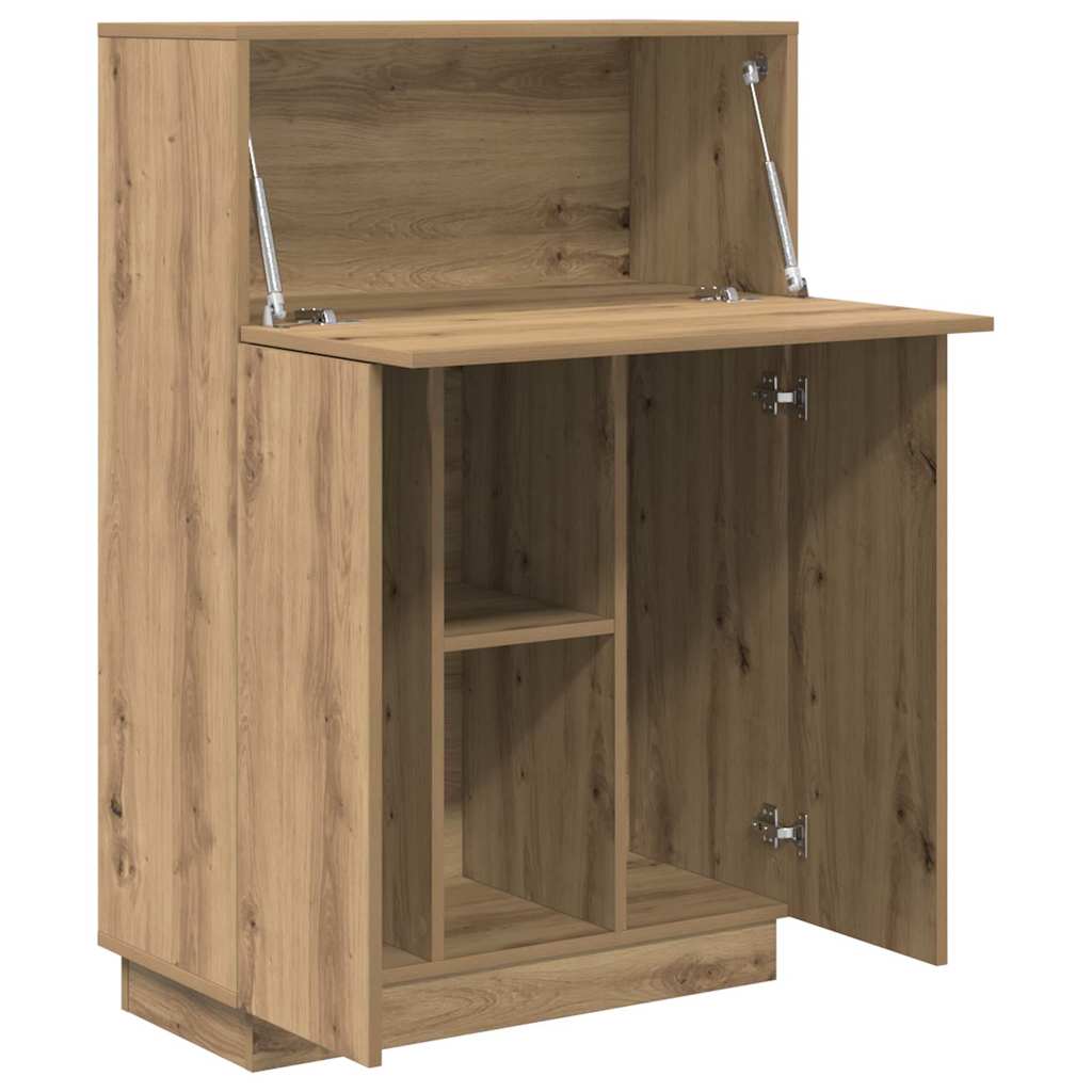 Bureau Artisan Eiken 71,5 x 31,5 x 106,5 cm Bewerkt hout is nu te koop bij PeponiXL, paradijselijk wonen!