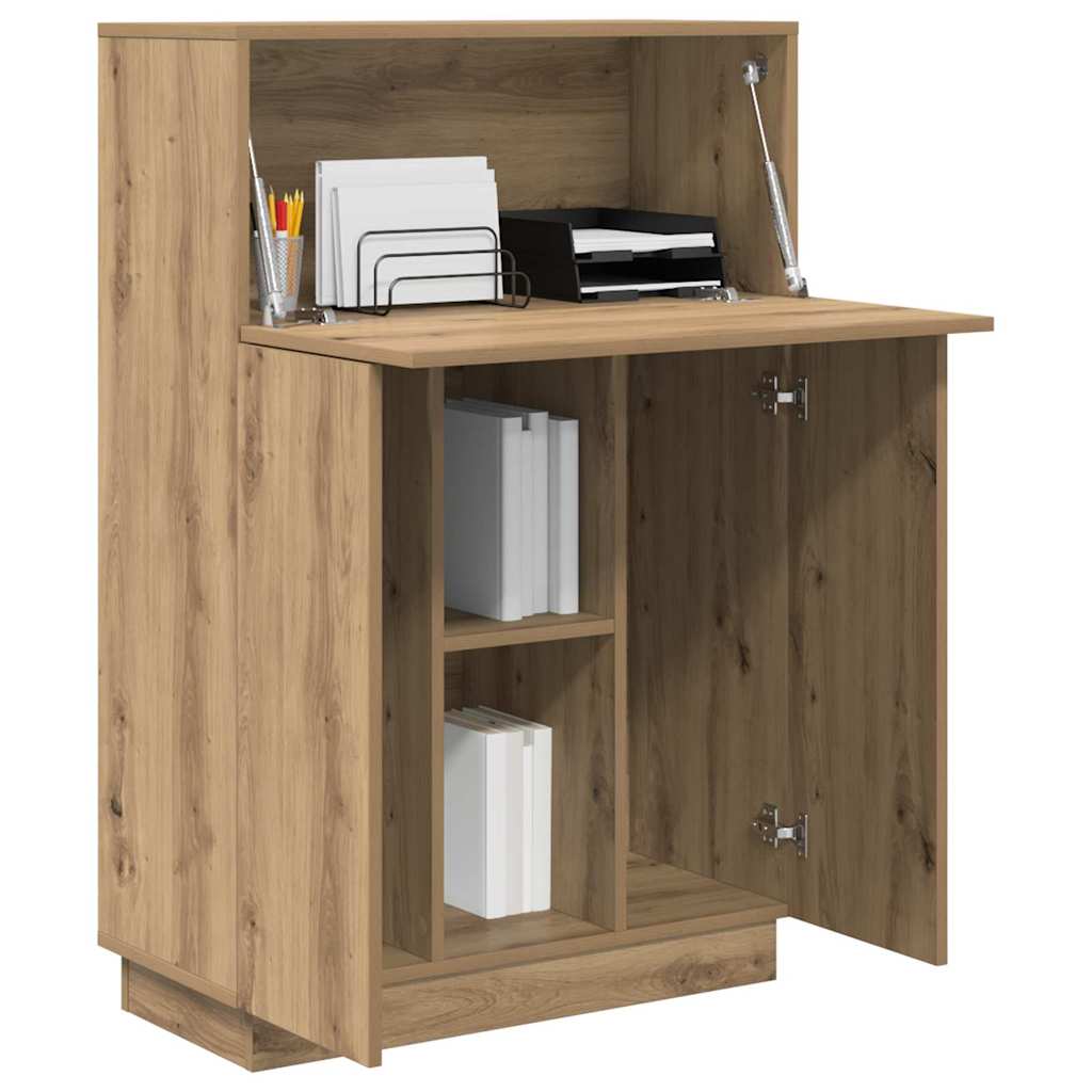 Bureau Artisan Eiken 71,5 x 31,5 x 106,5 cm Bewerkt hout is nu te koop bij PeponiXL, paradijselijk wonen!
