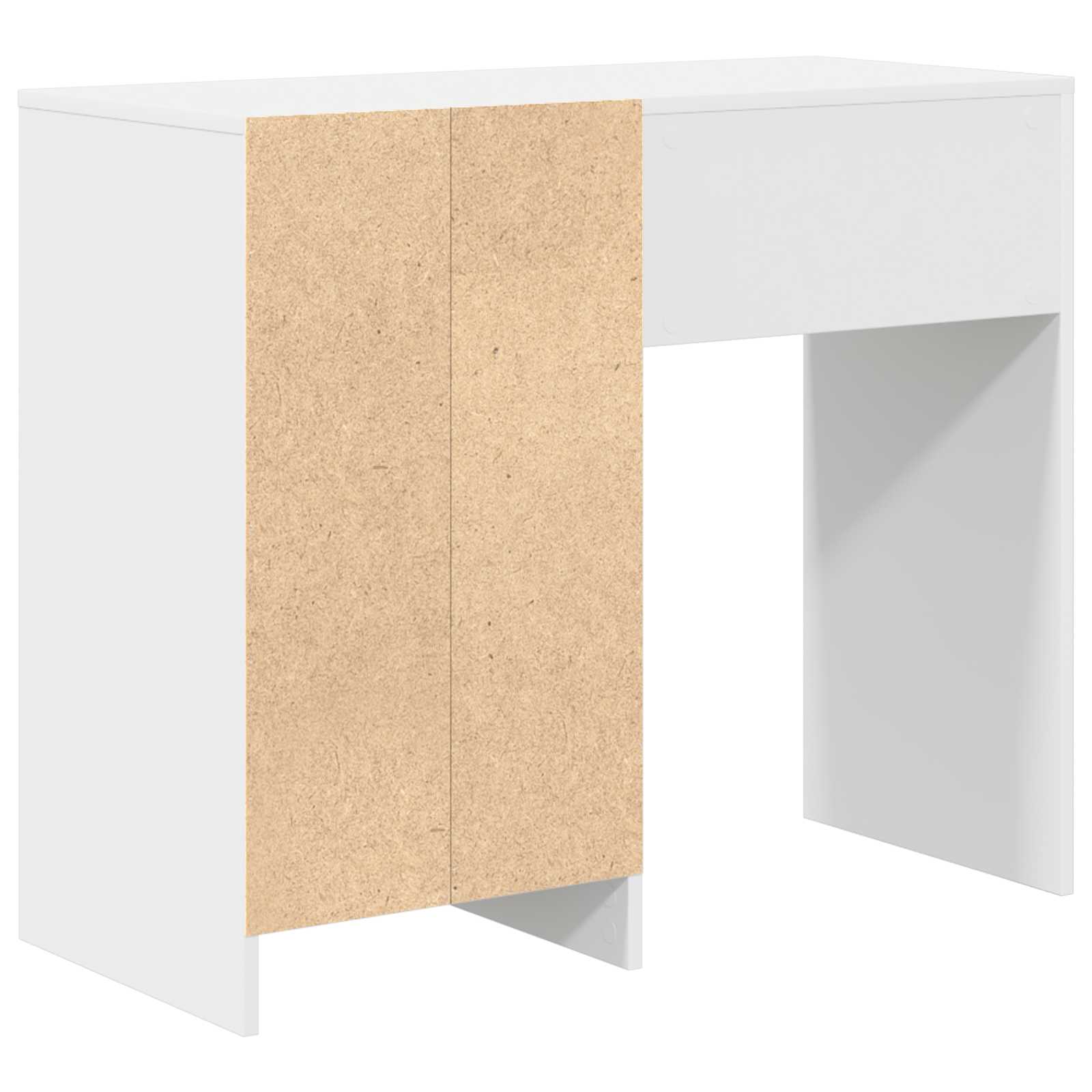 Bureau met lade met opslag Wit 90 x 37,5 x 75 cm Bewerkt hout is nu te koop bij PeponiXL, paradijselijk wonen!