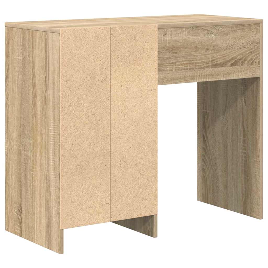 Bureau met lade Sonoma Eiken 90 x 37,5 x 75 cm Bewerkt hout is nu te koop bij PeponiXL, paradijselijk wonen!