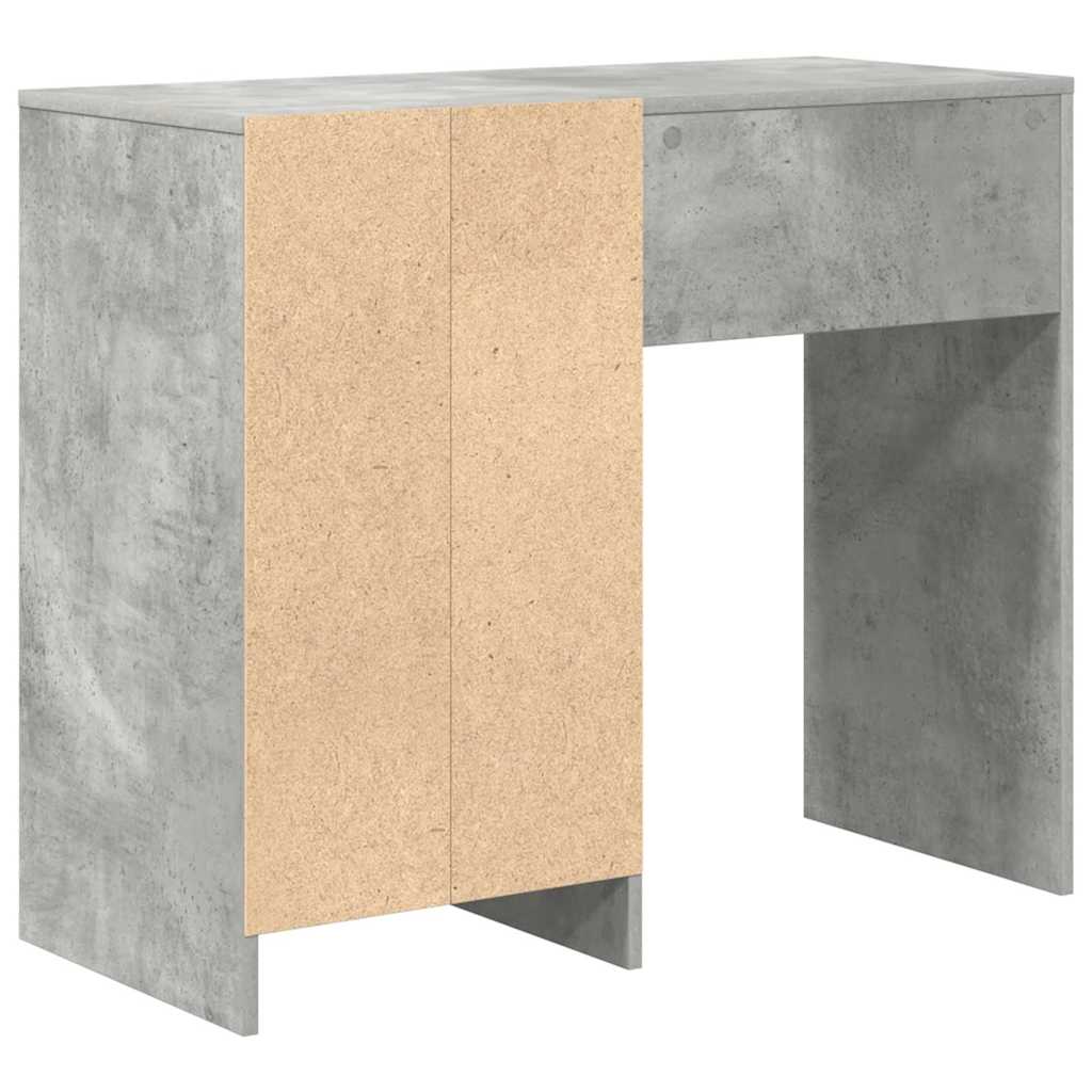 Bureau met lade Beton Grijs 90 x 37,5 x 75 cm Bewerkt hout is nu te koop bij PeponiXL, paradijselijk wonen!