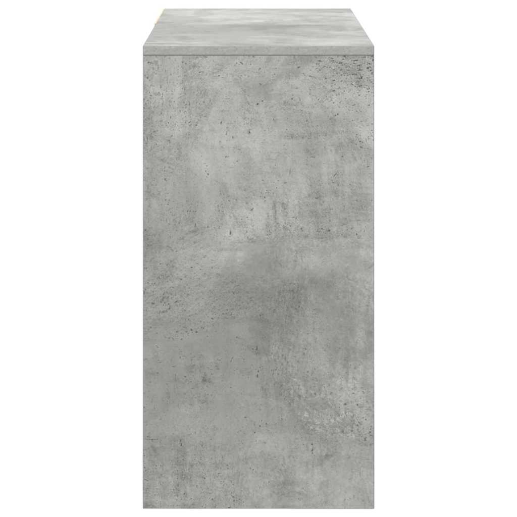 Bureau met lade Beton Grijs 90 x 37,5 x 75 cm Bewerkt hout is nu te koop bij PeponiXL, paradijselijk wonen!