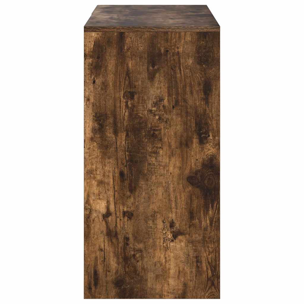 Bureau met lade Gerookt eiken 90 x 37,5 x 75 cm Bewerkt hout is nu te koop bij PeponiXL, paradijselijk wonen!