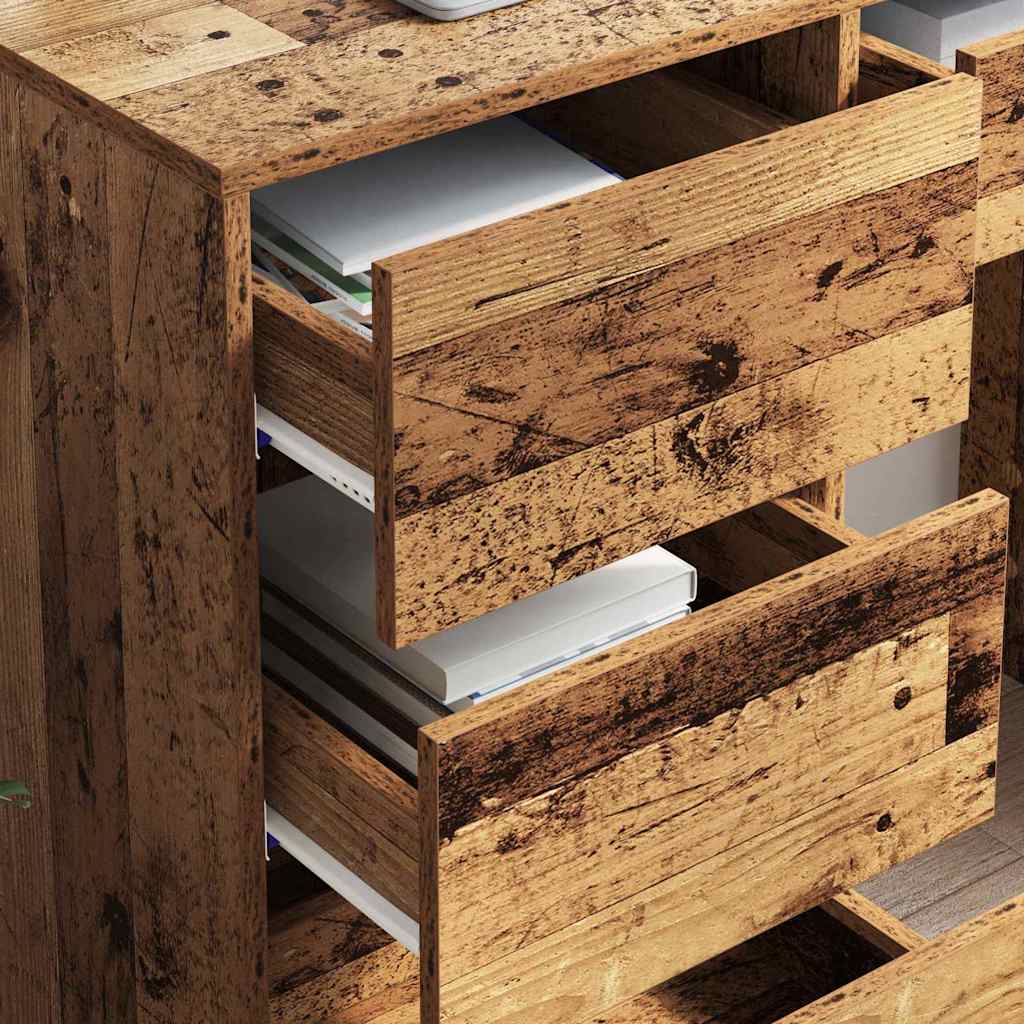 Bureau met lade Oud Hout 90 x 37,5 x 75 cm Bewerkt hout is nu te koop bij PeponiXL, paradijselijk wonen!