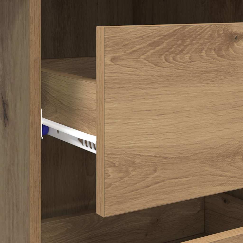 Bureau met lade Artisan Eiken 90 x 37,5 x 75 cm Bewerkt hout is nu te koop bij PeponiXL, paradijselijk wonen!
