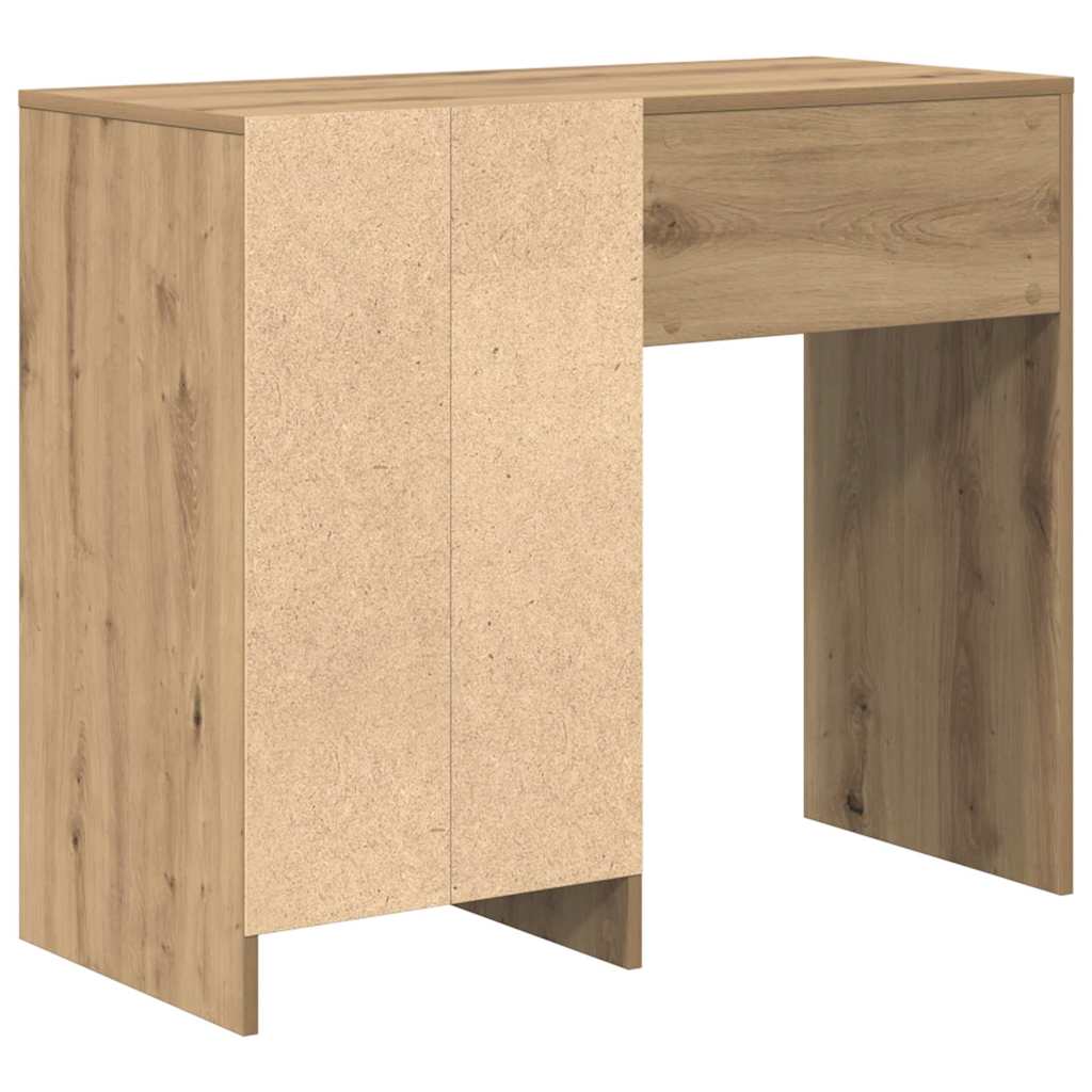 Bureau met lade Artisan Eiken 90 x 37,5 x 75 cm Bewerkt hout is nu te koop bij PeponiXL, paradijselijk wonen!