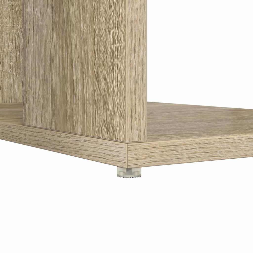 Bureau met plank Sonoma Eiken 130 x 50.5 x 75 cm Bewerkt hout is nu te koop bij PeponiXL, paradijselijk wonen!
