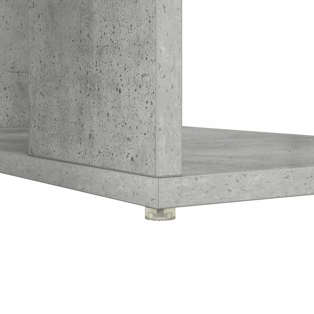 Bureau met plank Beton Grijs 130 x 50.5 x 75 cm Bewerkt hout is nu te koop bij PeponiXL, paradijselijk wonen!