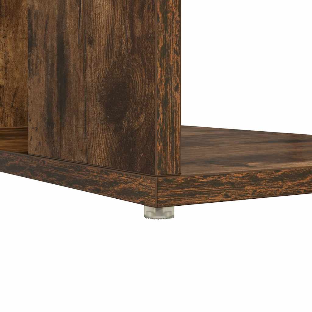 Bureau met plank Gerookt eiken 130 x 50.5 x 75 cm Bewerkt hout is nu te koop bij PeponiXL, paradijselijk wonen!