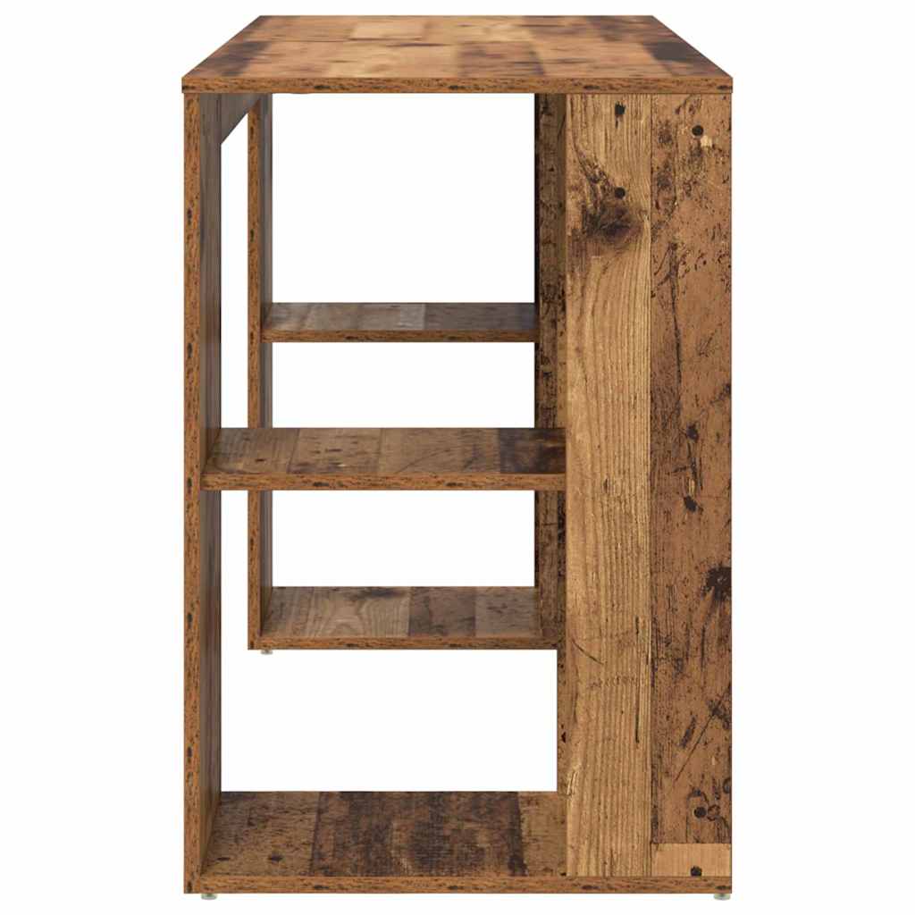 Bureau met plank Oud Hout 130 x 50.5 x 75 cm Bewerkt hout is nu te koop bij PeponiXL, paradijselijk wonen!