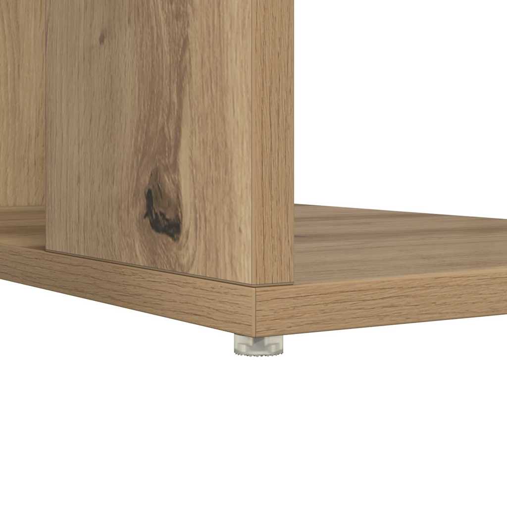 Bureau met plank Artisan Eiken 130 x 50.5 x 75 cm Bewerkt hout is nu te koop bij PeponiXL, paradijselijk wonen!