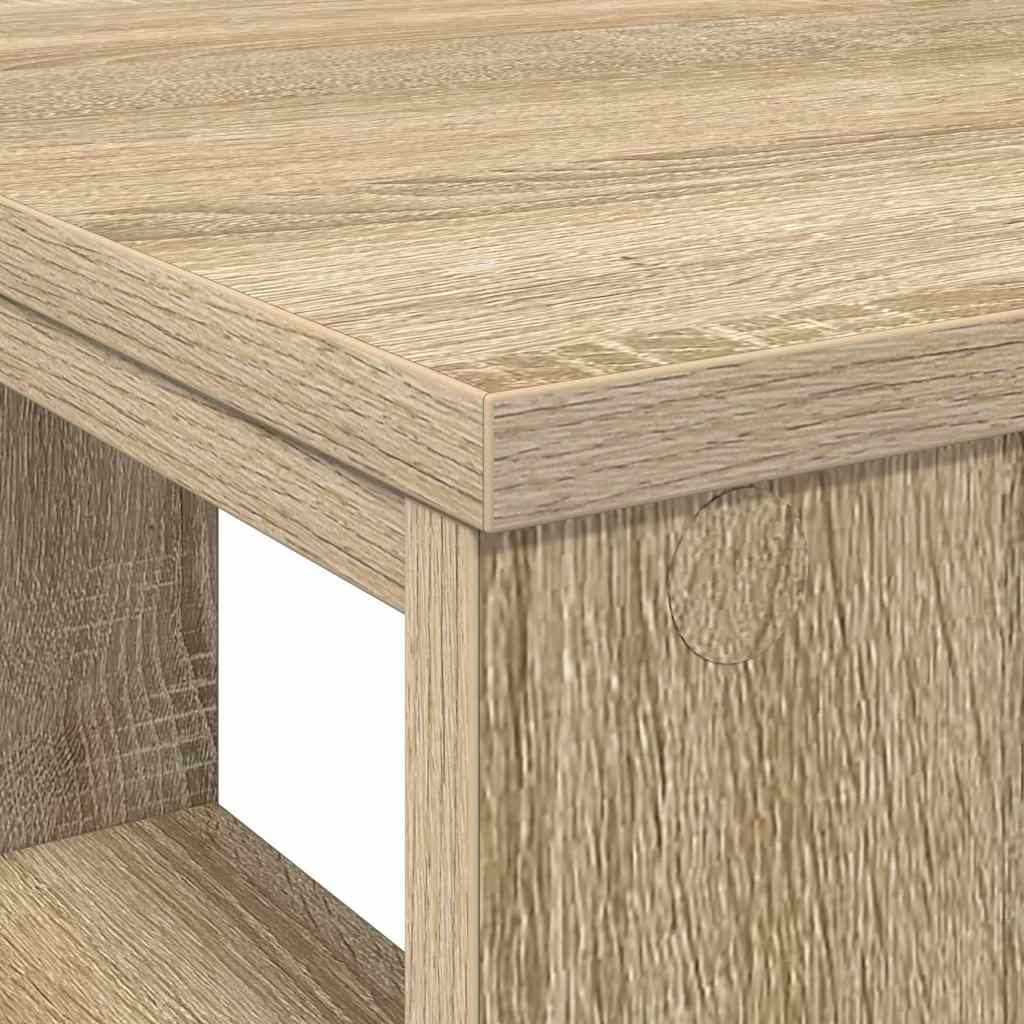 Bureau met plank Sonoma Eiken 90 x 50 x 75 cm Bewerkt hout is nu te koop bij PeponiXL, paradijselijk wonen!