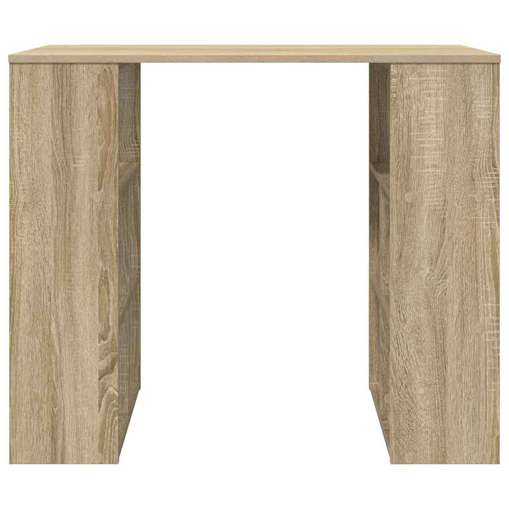 Bureau met plank Sonoma Eiken 90 x 50 x 75 cm Bewerkt hout is nu te koop bij PeponiXL, paradijselijk wonen!