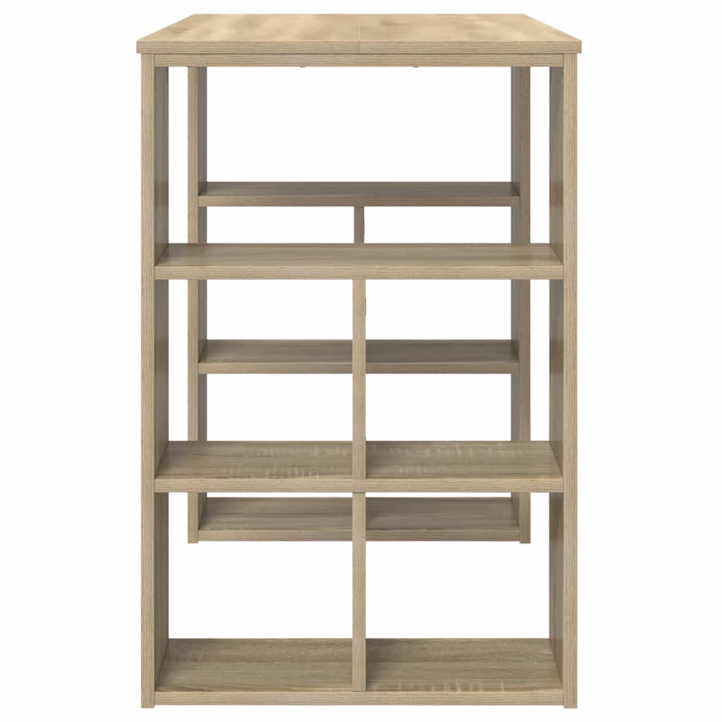 Bureau met plank Sonoma Eiken 90 x 50 x 75 cm Bewerkt hout is nu te koop bij PeponiXL, paradijselijk wonen!