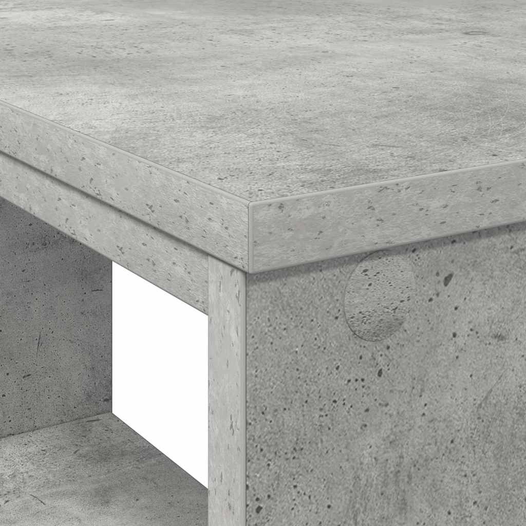 Bureau met plank Beton Grijs 90 x 50 x 75 cm Bewerkt hout is nu te koop bij PeponiXL, paradijselijk wonen!