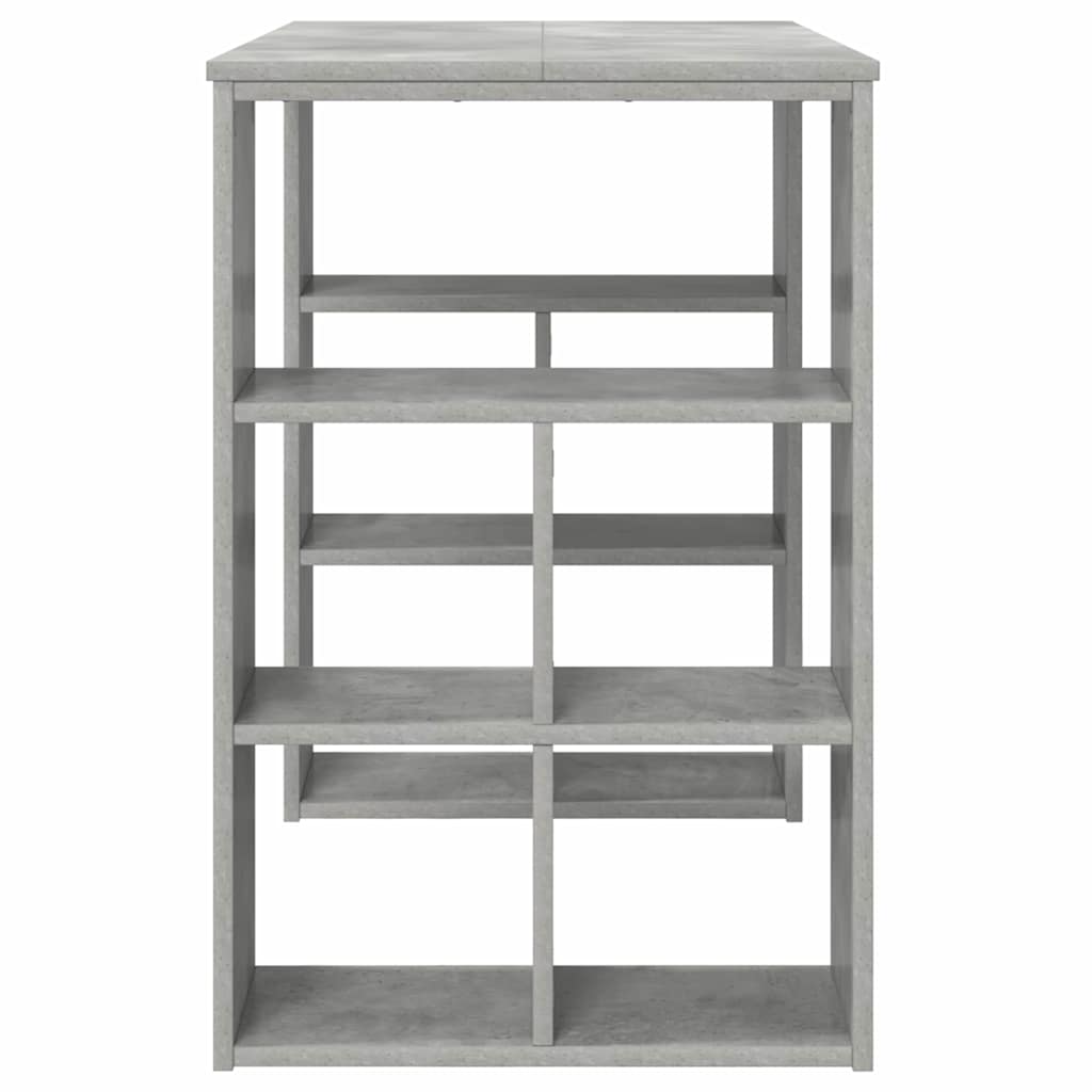 Bureau met plank Beton Grijs 90 x 50 x 75 cm Bewerkt hout is nu te koop bij PeponiXL, paradijselijk wonen!